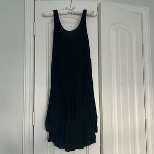 Anthropologie Black High Low Style Tank Dress